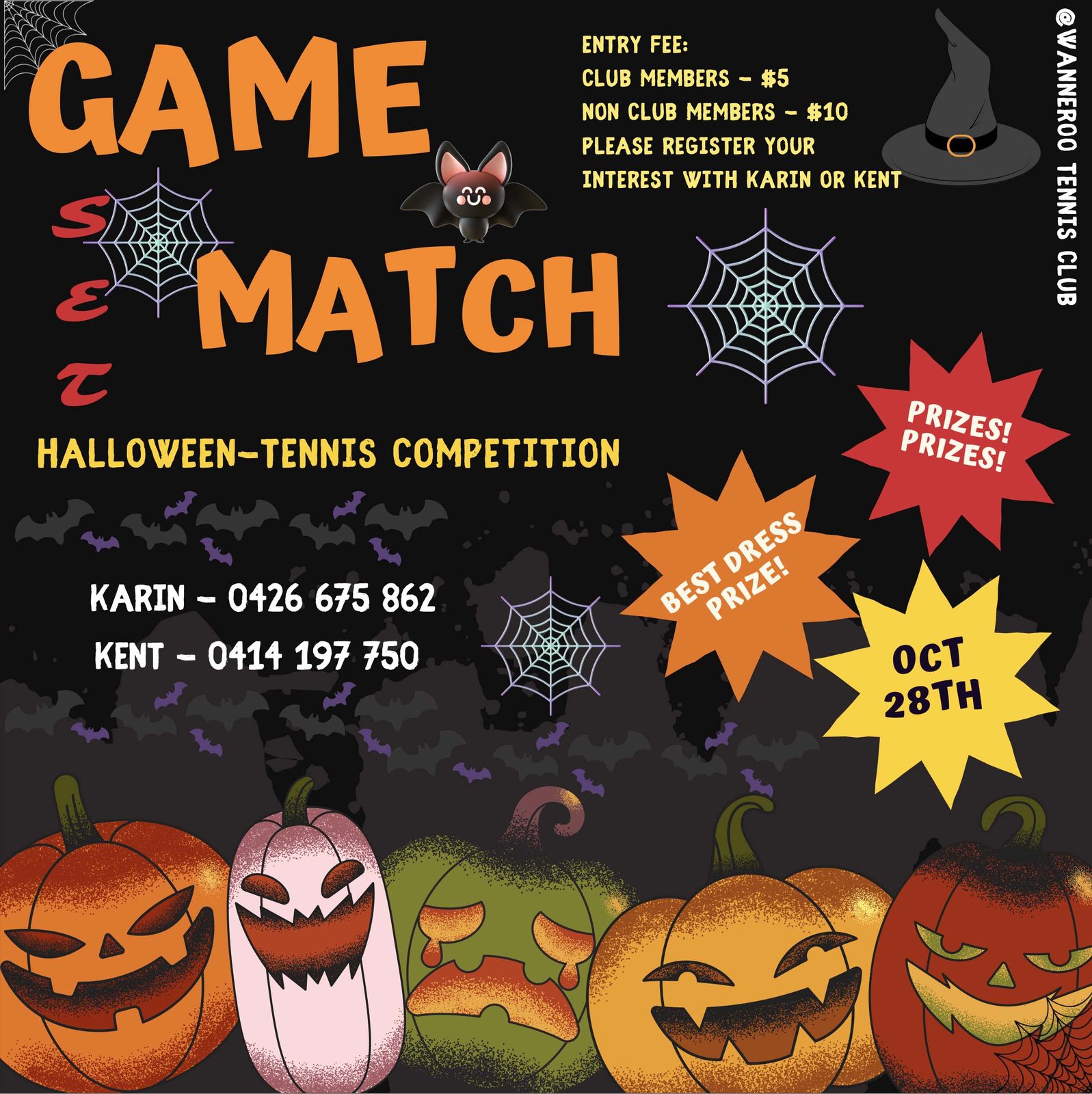 Halloween Tennis Competition 2022