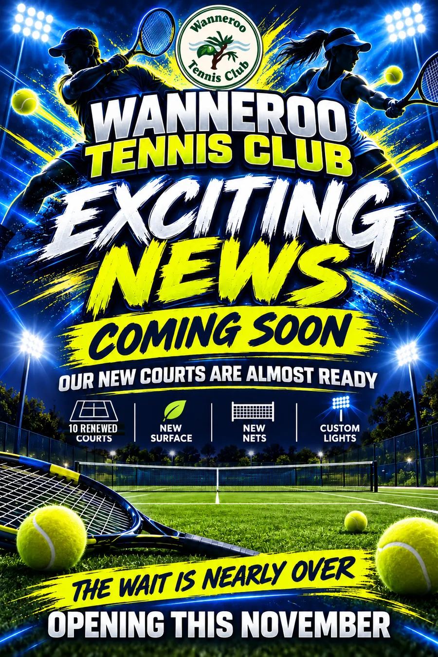 Exciting News – Our New Courts Are Almost Ready